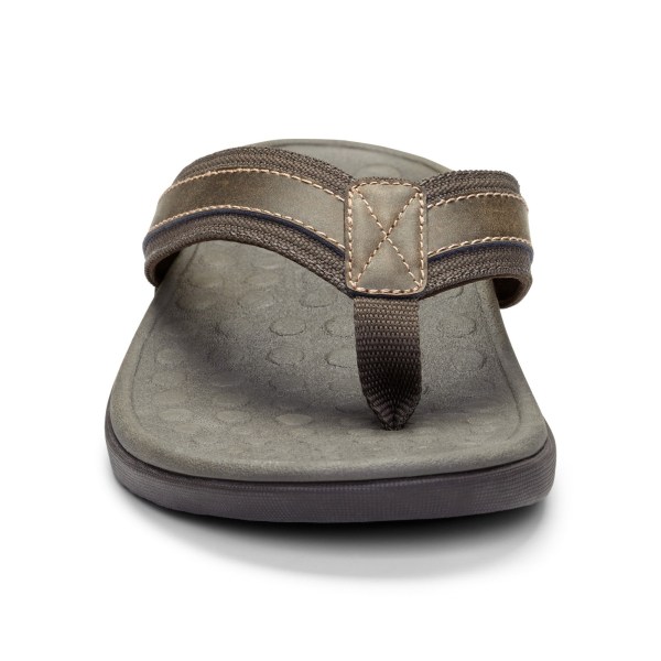 Vionic Sandals Ireland - Tide Toe Post Sandal Brown - Mens Shoes In Store | PROTS-2176